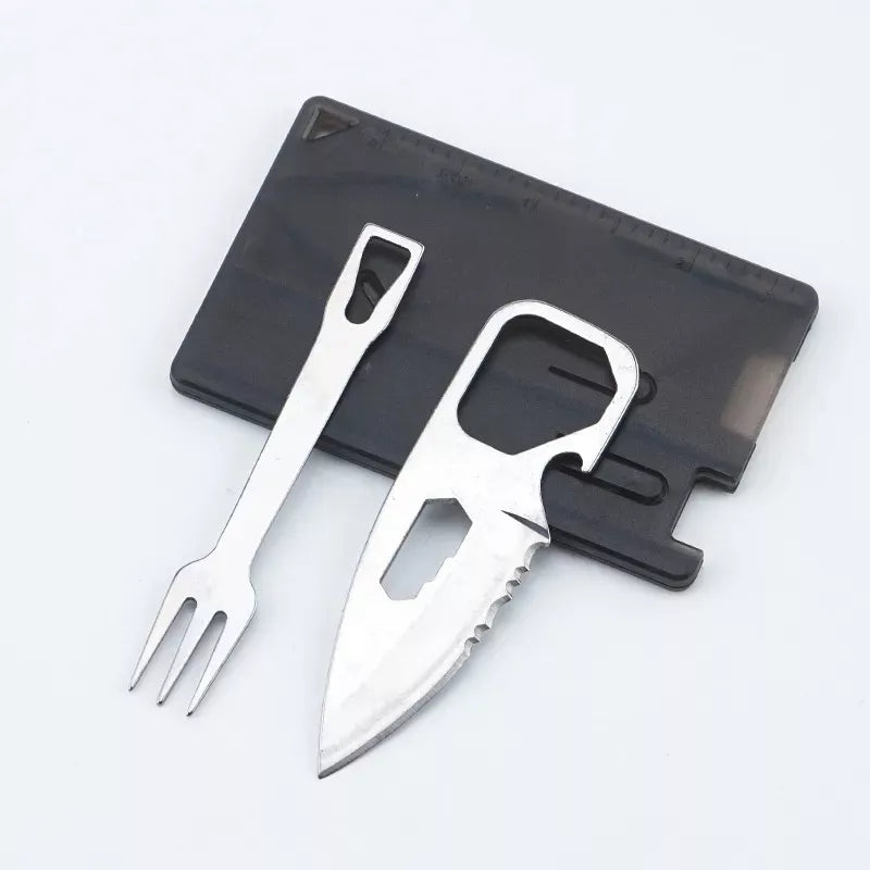 NAVAJA TARJETA CON TENEDOR X3 NAVAJA TARJETA CON TENEDOR X3